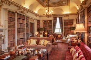 The Long Library at Holkham Hall North Norfolk UK